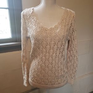Loft cream knit sweater